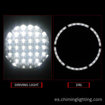 Luz de conducción LED de alta potencia de 8000LM Super Bright 7 pulgadas Lámpara de conducción de camiones DRL